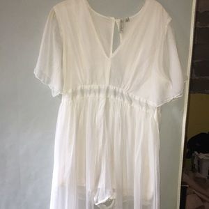 White Romper dress